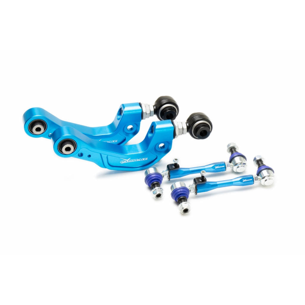 HARDRACE Q1244 Rear camber arm + stab.Link kit (harden rubber) - 4pcs/set for LEXUS RX 22+ Photo-3