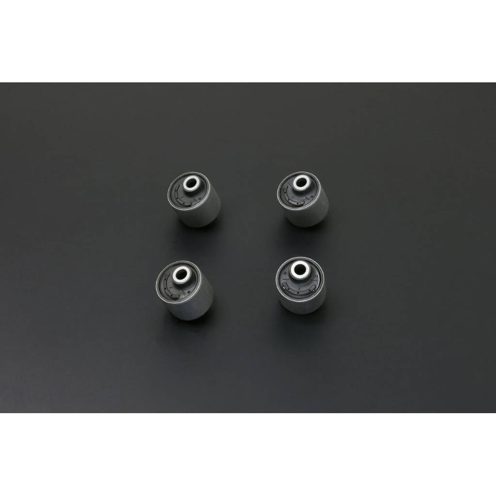 HARDRACE Q0878 Front RADIUS Arm AXLE SIDE Bushing - OFFSET (Harden Rubber) - 4PCS / SET for SUZUKI JIMNY'98-18 / 18- Photo-0
