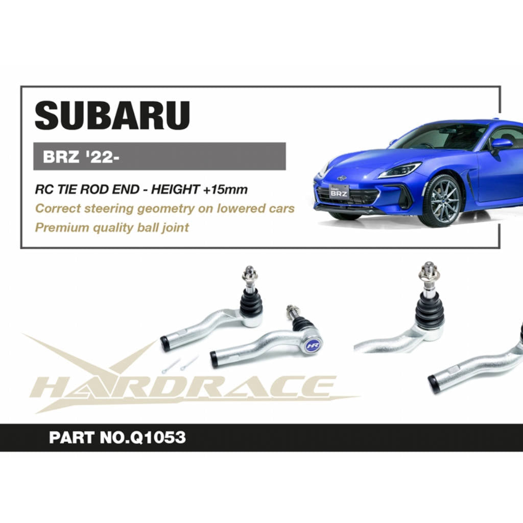 HARDRACE Q1053 RC Tie Rod End - 2PCS / SET for SUBARU BRZ '22- Photo-1