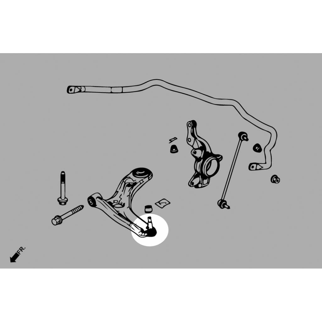 HARDRACE Q1076 Front Lower Ball Joint - 2PCS / SET OE Replacement for HONDA FIT '20- Photo-7