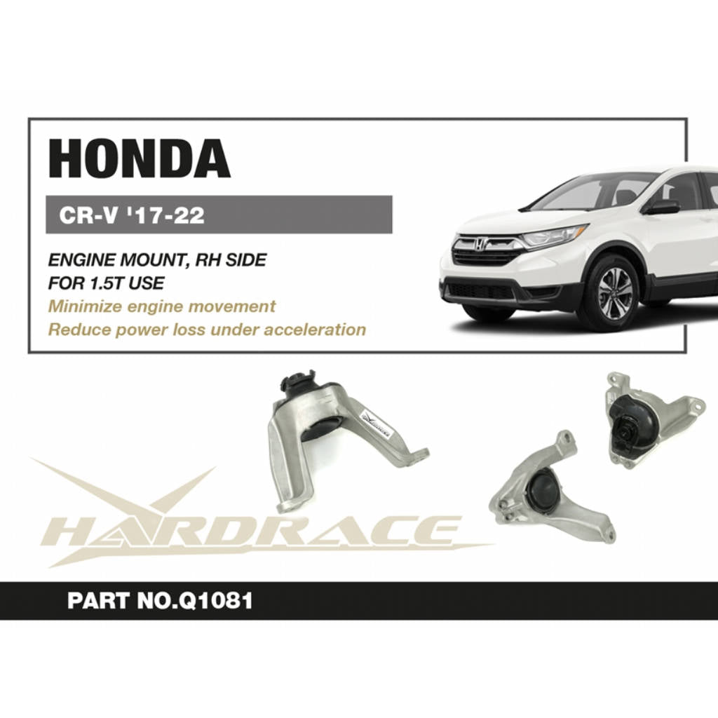 HARDRACE Q1081 Engine Mount, RH SIDE - 1PCS / SET for HONDA CR-V 1.5T '17-22 Photo-1