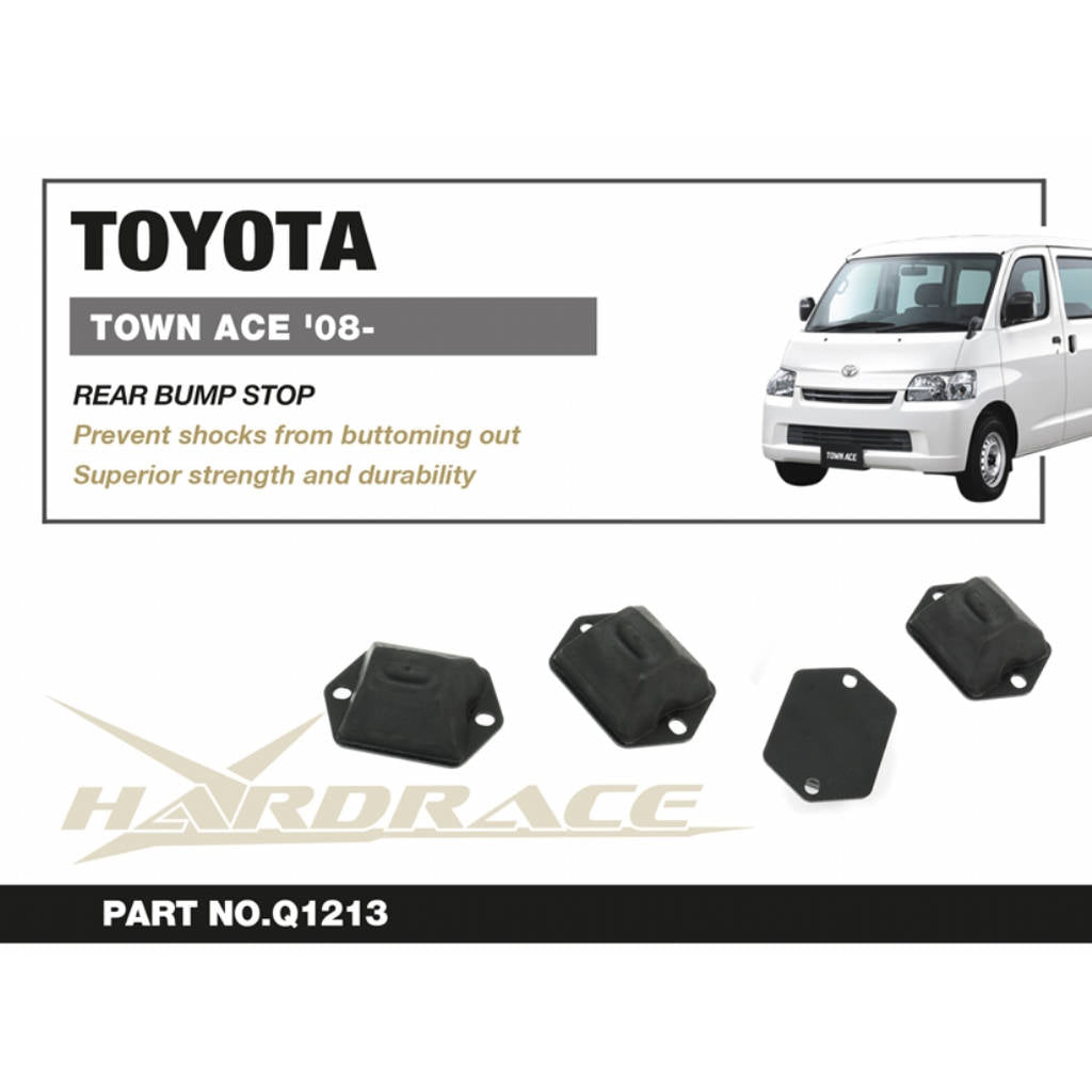 HARDRACE Q1213 Rear BUMP STOP - 2PCS / SET for TOYOTA TOWNACE / LITEACE '08- Photo-1