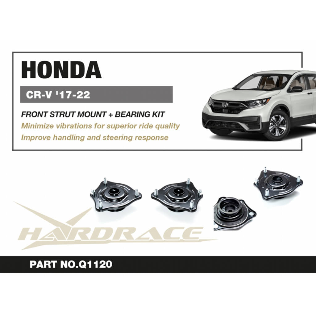 HARDRACE Q1120 Front STRUT Mount + BEARING Kit - 2PCS / SET for HONDA CR-V '17-22 Photo-1