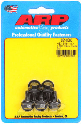 ARP 651-0560 SAE Bolt Kit 5/16-18 X 0.560 hex black oxide bolts Photo-0