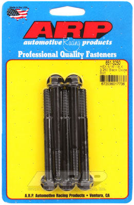 ARP 651-3250 SAE Bolt Kit 5/16-18 X 3.250 hex black oxide bolts Photo-0