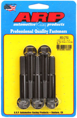 ARP 653-2750 SAE Bolt Kit 7/16-14 X 2.750 hex black oxide bolts Photo-0