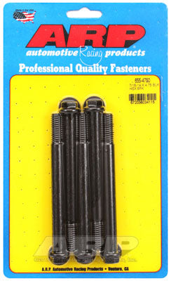 ARP 655-4750 SAE Bolt Kit 7/16-14 X 4.750 hex 1/2 wrenching black oxide bolts Photo-0