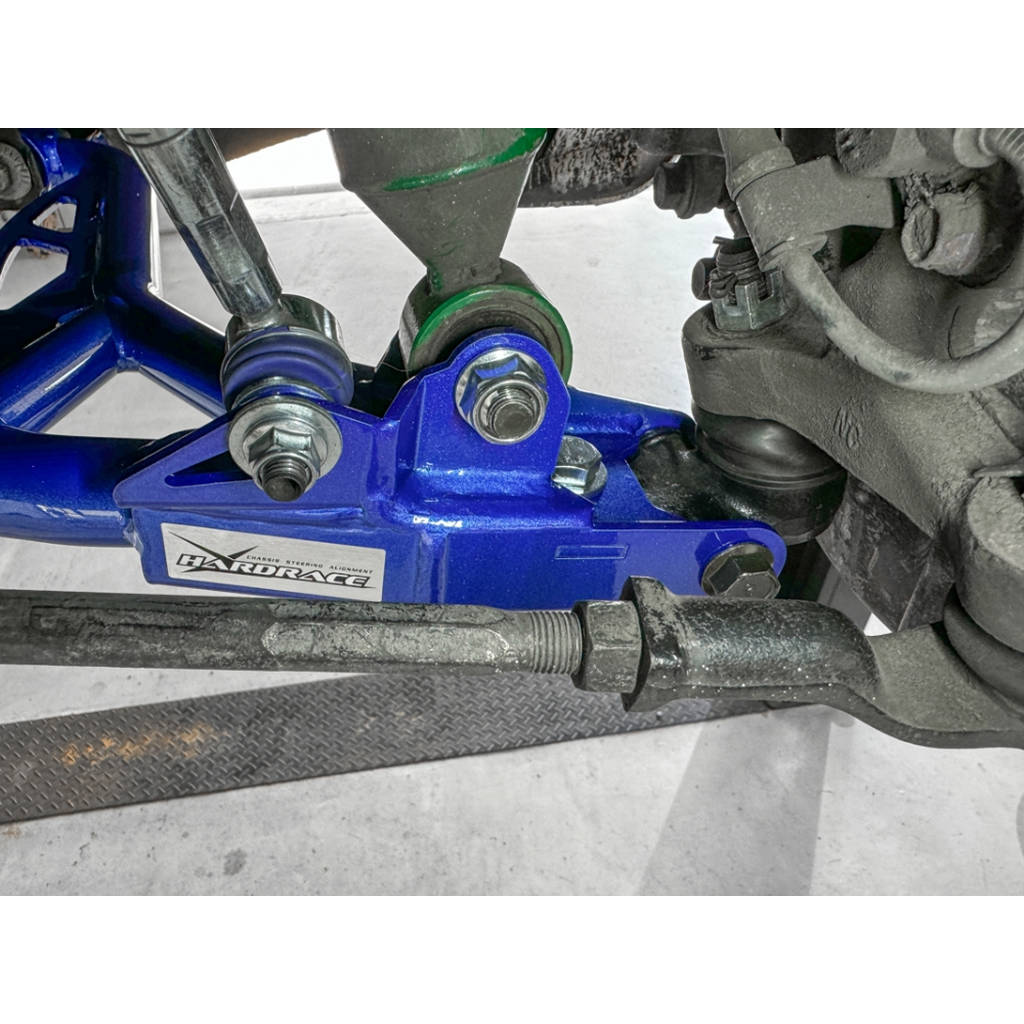 HARDRACE Q1252 Front tubular lower arm + stab. Link (harden rubber) - 2pcs / set for MAZDA Miata / MX-5 1998-2005 Photo-1
