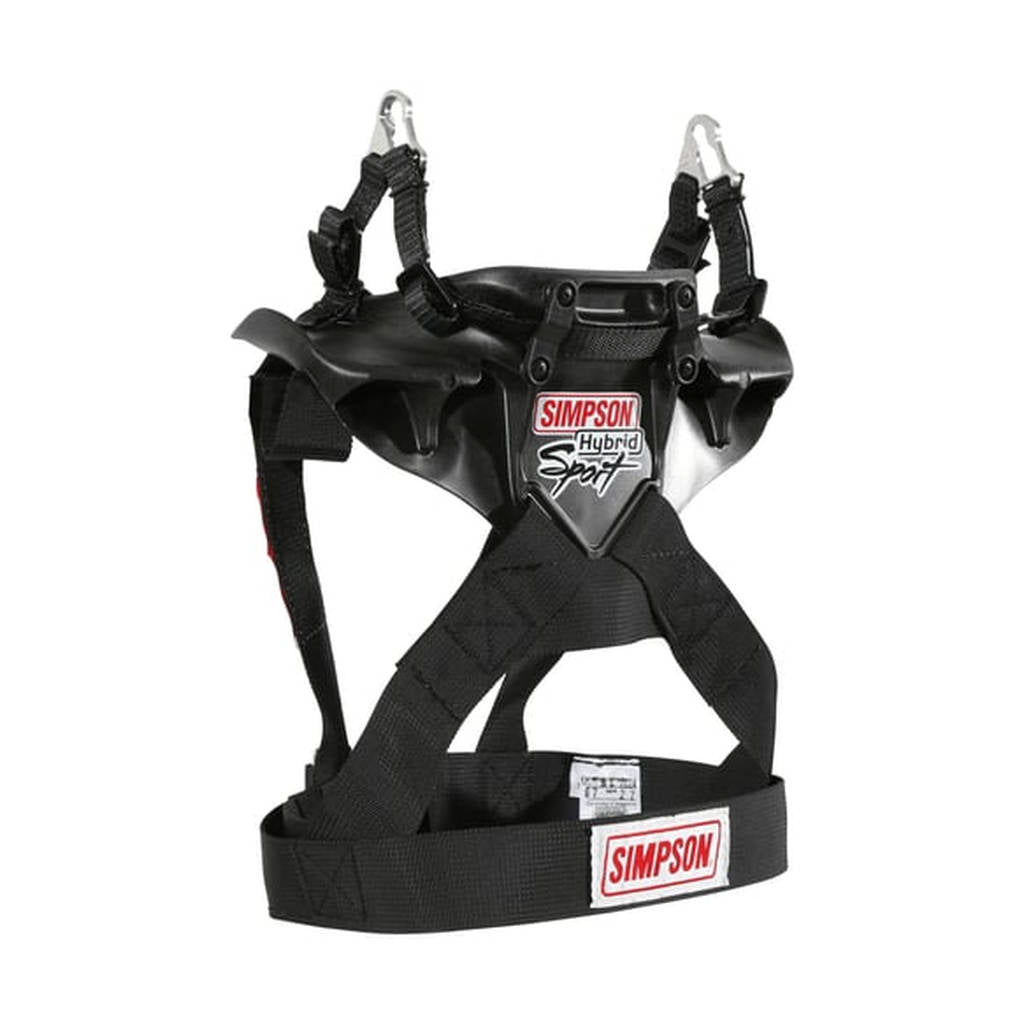 Simpson HS.XSM.11.PA.FIA Neck Restraint Hybrid Sport X-SMALL Adjustable sliding tether Post anchor compatible Photo-1