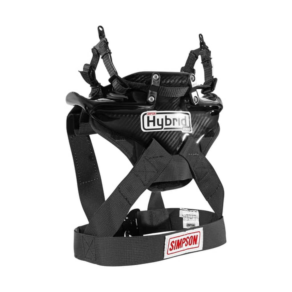 Simpson HYPL.LRG.11.M61.FIA Neck Restraint Hybrid ProLite LARGE Adjustable sliding tether w/ M61 quick release helmet anchors Photo-0