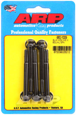ARP 660-1009 Metric Thread Bolt Kit M6 x 1.00 x 60 hex black oxide bolts Photo-0