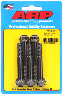 ARP 661-1009 Metric Thread Bolt Kit M8 x 1.25 x 60mm hex black oxide bolts Photo-0