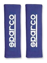 SPARCO 01098S3A Pair of pads (without nomex, 3") SHOULDER PADS, blue, 2 pcs Photo-0