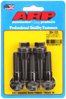 ARP 664-1005 Metric Thread Bolt Kit M12 x 1.50 x 45 hex black oxide bolts Photo-0