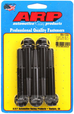 ARP 664-1009 Metric Thread Bolt Kit M12 x 1.50 x 80 hex black oxide bolts Photo-0