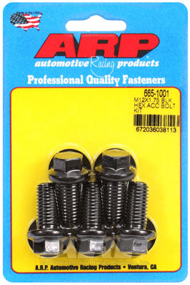 ARP 665-1001 Metric Thread Bolt Kit M12 x 1.75 x 25 hex black oxide bolts Photo-0