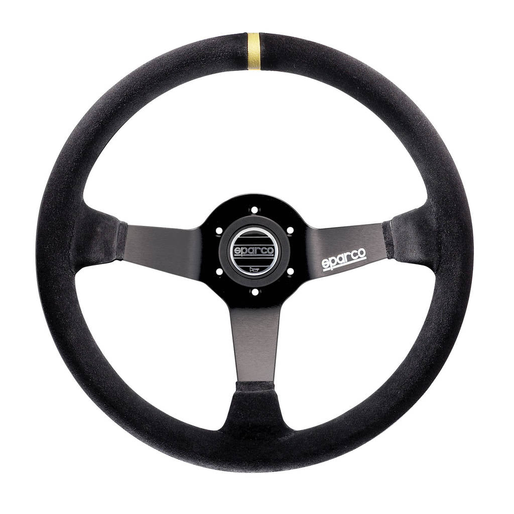 SPARCO 015R325CSN Steering Wheel R325, Suede, Black, Diam. 350mm, Reach 95mm Photo-0