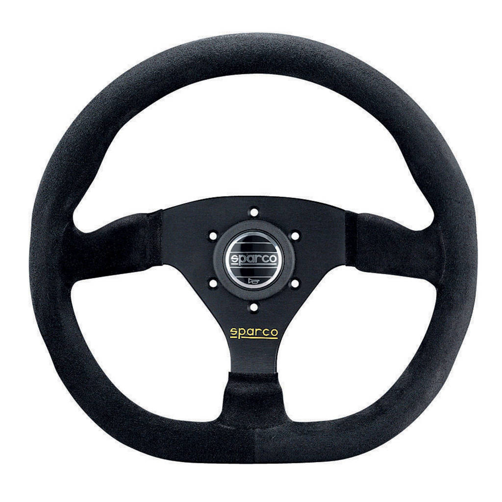 SPARCO 015TRGS1TUV Steering wheel L360, suede, black, diam.330mm, reach 00mm Photo-0