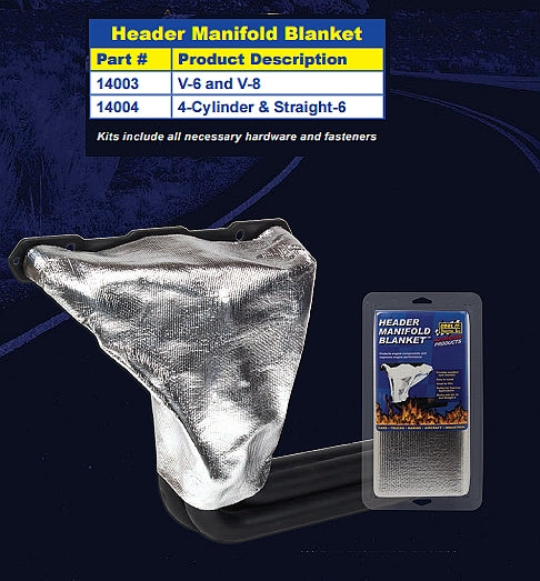 THERMO-TEC 14003 High Velocity Exhaust Jackets V6, V8 Photo-0