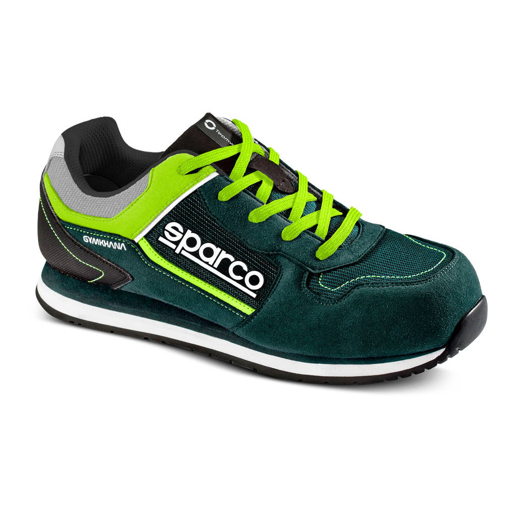 SPARCO 0752744VSLI Shoes Gymkhana Seb S1P dark green/lime 44 Photo-0