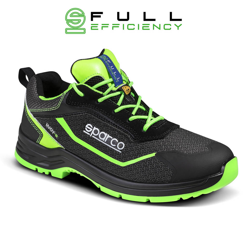 SPARCO 0754045NRVF Shoes Indy-E Forester S3 ESD Black/Green fluo 45 Photo-0