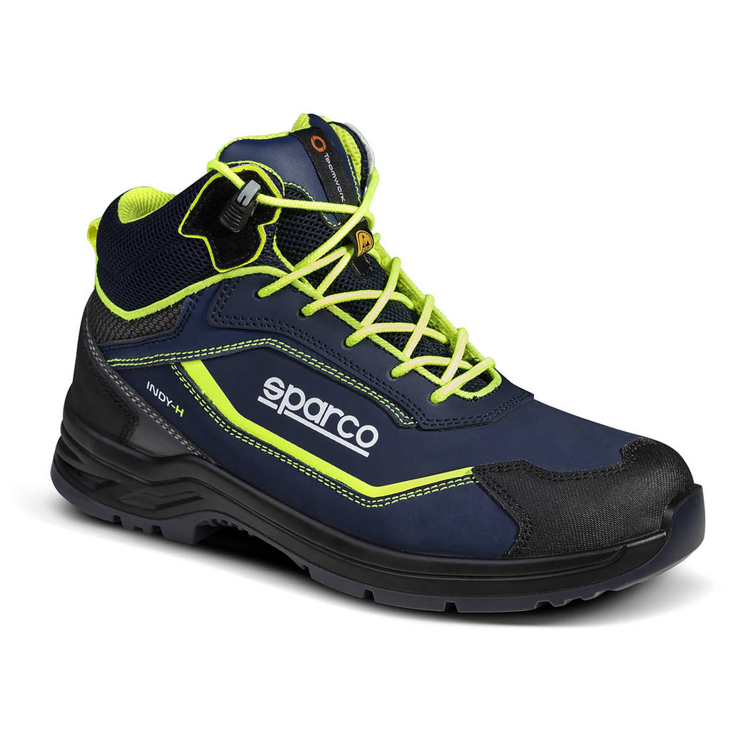 SPARCO 0754135BMGF Shoes Indy-H Richmond S3 ESD Blue marine/Yellow fluo 35 Photo-0