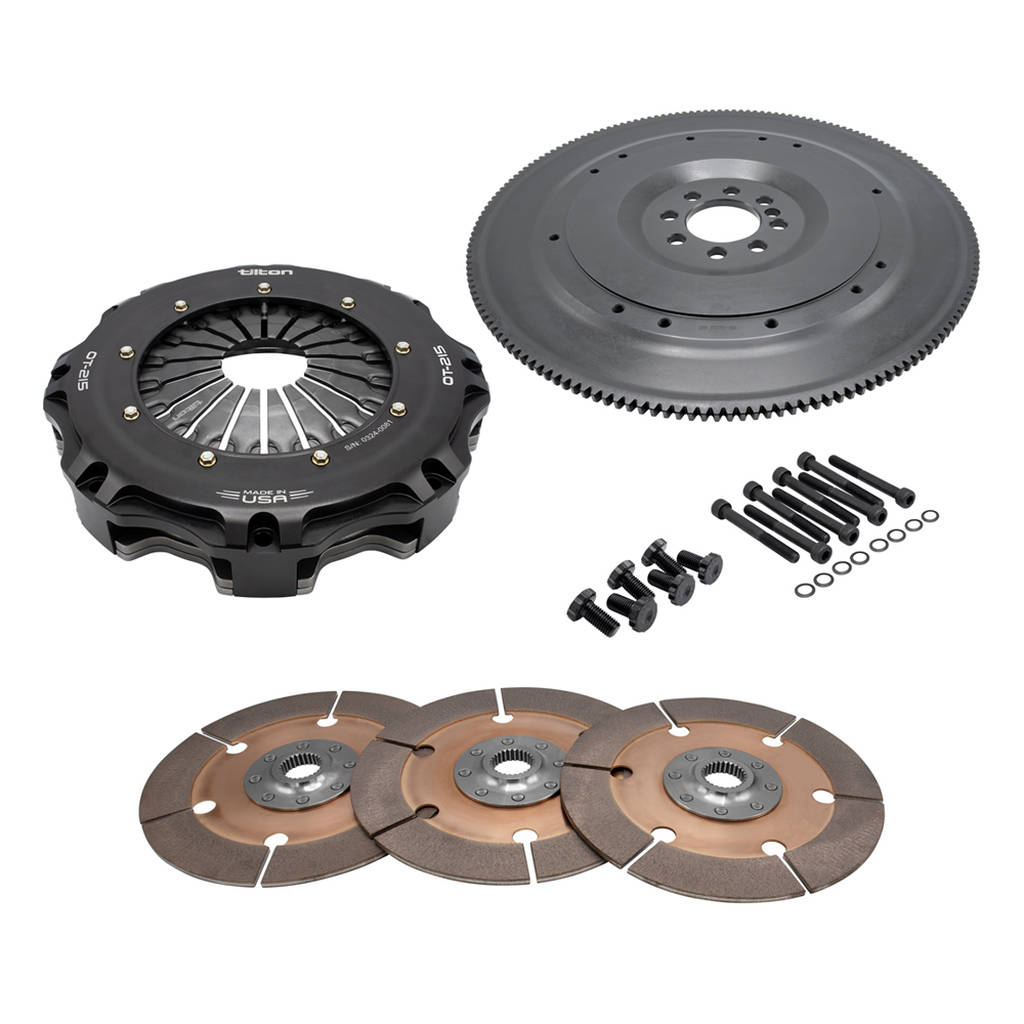 TILTON 58-4308 3-Disc Metallic Clutch kit OT-215 for CHEVY LSA / LSX / LT (8-Bolt), 8.5", 26-SPL Photo-0
