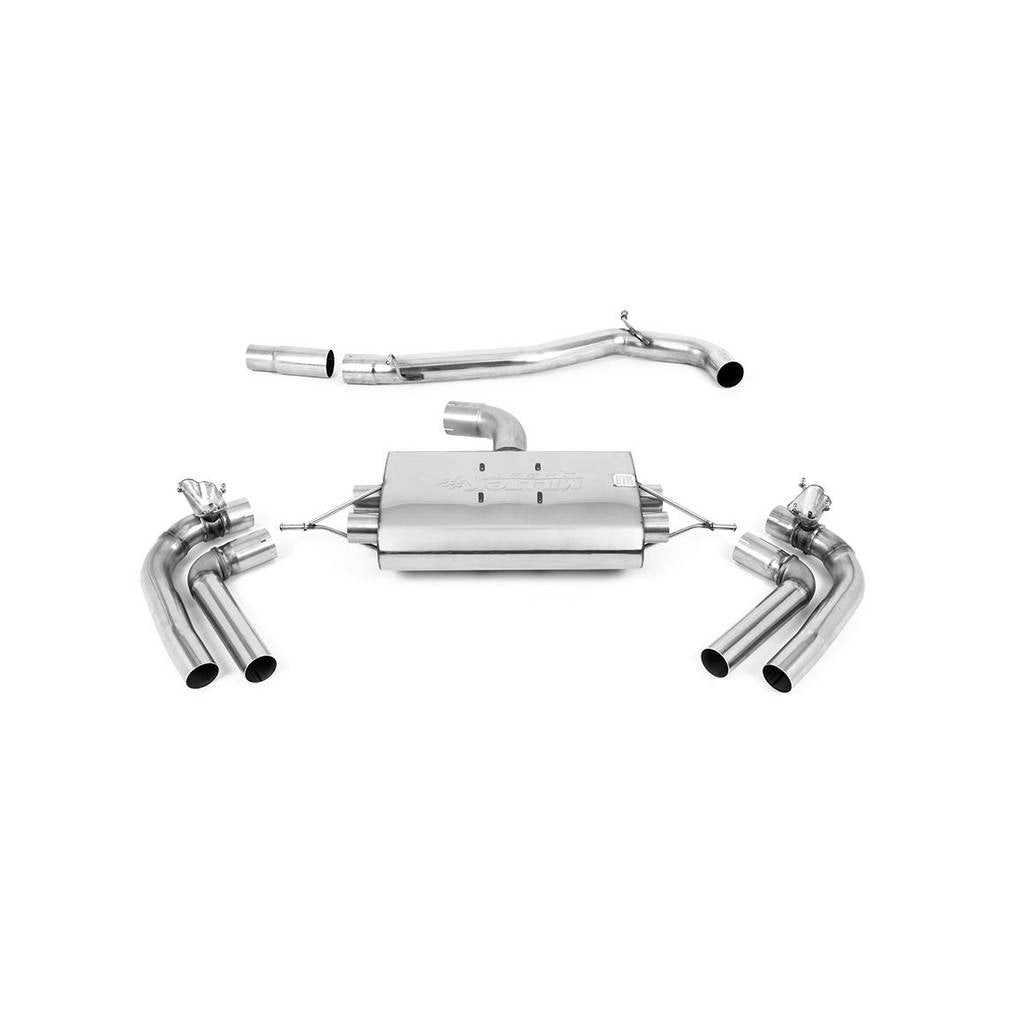 MILLTEK SSXSE256 Non resonated (louder) GPF/OPF back system with Jet-100 carbon trims Photo-0