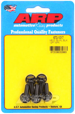 ARP 670-1017 Metric Thread Bolt Kit M6 x 1.00 x 16 12pt black oxide bolts Photo-0