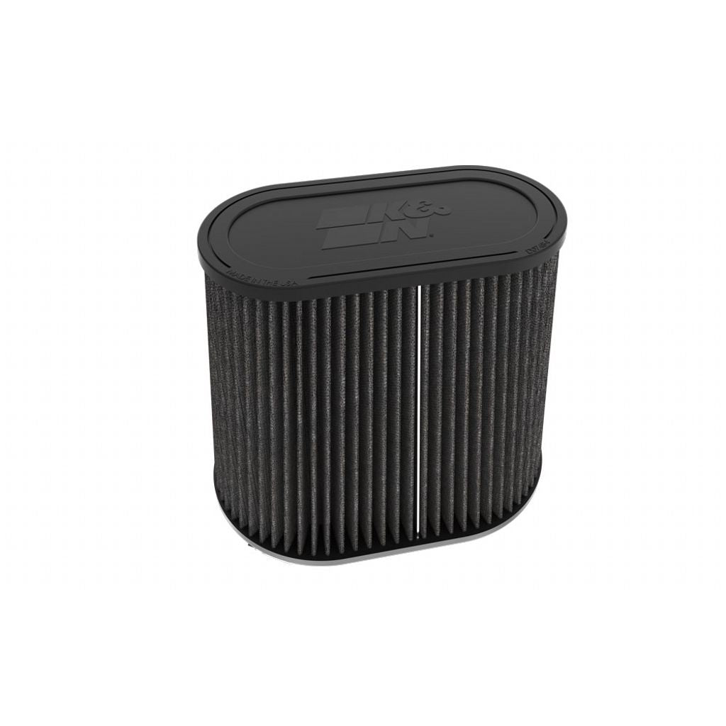 K&N RU-3136HBK Universal clamp-on air filter 3"DUAL FLG, 9" X 6" B, 7-3/8" X 3-5/8" T, 7-3/8"H Photo-0