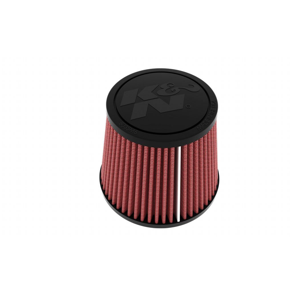 K&N RU-70032 Universal clamp-on air filter 60mm FLG, 113mm X 132mm B-OD, 84mm X 89mm T-OD, 1121mm H Photo-0