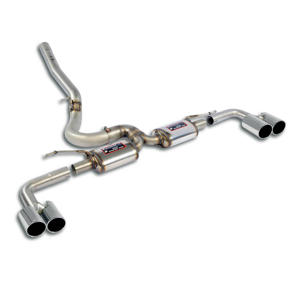 SUPERSPRINT 048436 Rear Exhaust "Racing" Right OO90 - Left OO90 Photo-0