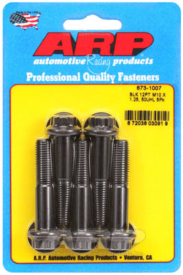 ARP 673-1007 Metric Thread Bolt Kit M10 x 1.25 x 50 12pt black oxide bolts Photo-0