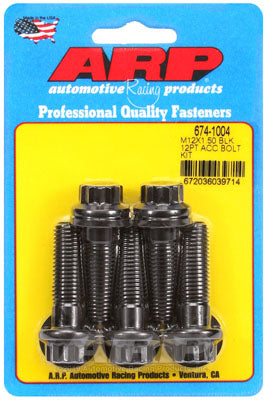 ARP 674-1004 Metric Thread Bolt Kit M12 x 1.50 x 40 12pt black oxide bolts Photo-0