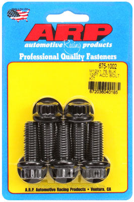 ARP 675-1002 Metric Thread Bolt Kit M12 X 1.75 X 30 12pt black oxide bolts Photo-0
