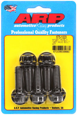 ARP 675-1003 Metric Thread Bolt Kit M12 X 1.75 X 35 12pt black oxide bolts Photo-0