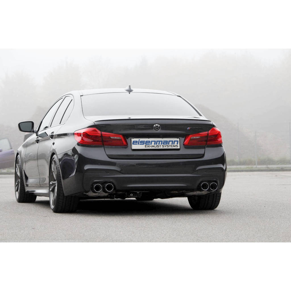 EISENMANN B5459.00904.CS Rear Muffler Sport 4 x 90 mm Carbon for BMW 5 (G30) M550i xDrive Sedan Photo-1
