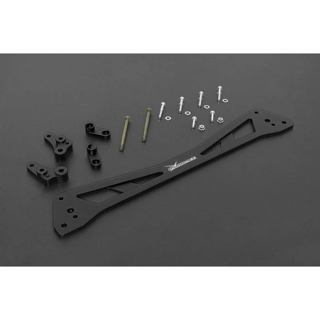 HARDRACE 7542-BLK Sub-frame Reinforced Brace, Black, 5pcs for HONDA Civic 1992-1996 / CRX 1992-1998 Photo-0