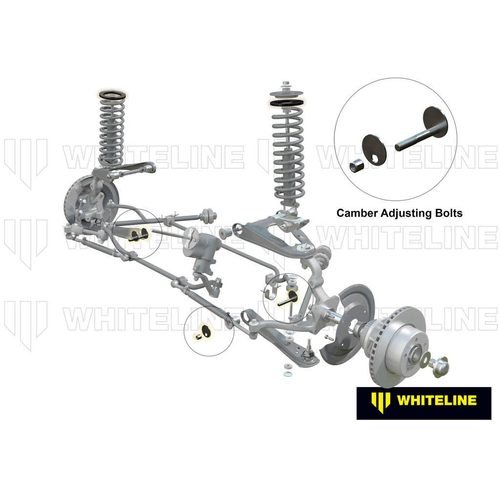 WHITELINE KCA448 Control Arm - Lower Inner Camber Bolt Kit Photo-1