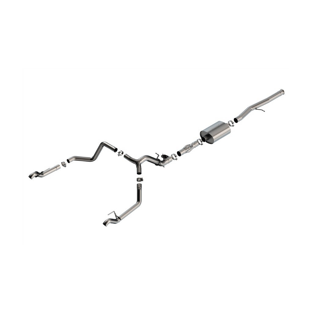 BORLA 140996 Cat-Back Exhaust System 2.75" ATAK (Tips Not Included) for CHEVROLET Silverado 1500 2024 / GMC Sierra 1500 2024 Photo-0
