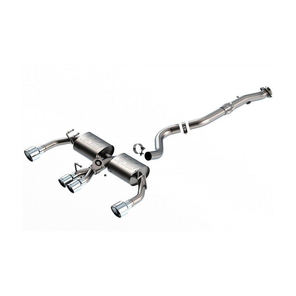 BORLA 140942 Cat-Back Exhaust System 3", 2.25" ATAK (3.5", 4.5" Polished Stainless Steel Tips) for TOYOTA Corolla GR 1.6L 2023-2024 Photo-0