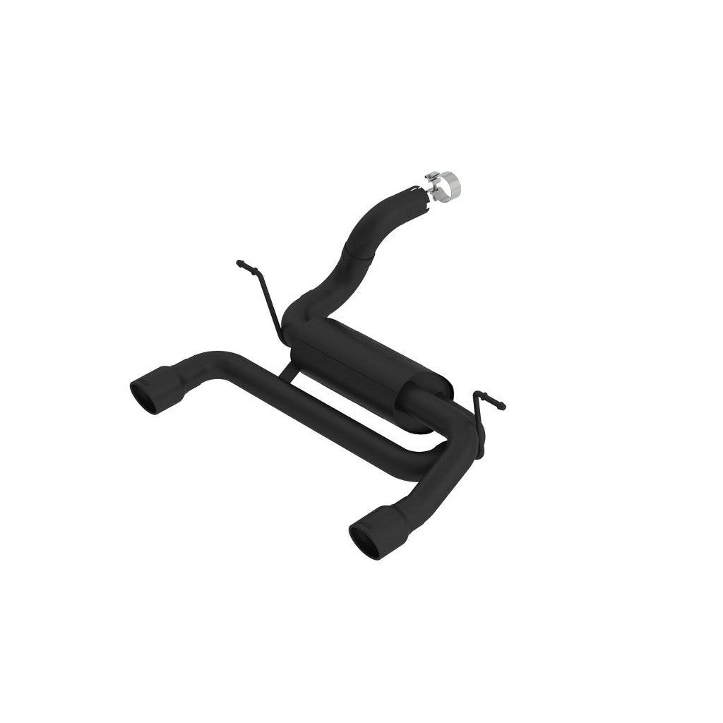 BORLA 11964CB Exhaust System Axle-Back ATAK, 2.75", 2.5" (3.5" Black Tips) for JEEP Wrangler 2.0L (JL / JLU) 2018- Photo-0