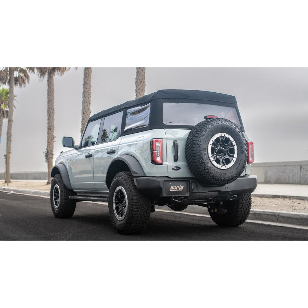BORLA 11973 Axle-Back Exhaust System 2.75", 2.50", Touring (4.0" RD X 4.75 Tips) for FORD Bronco 2.3L i4 2021-2023 Photo-1