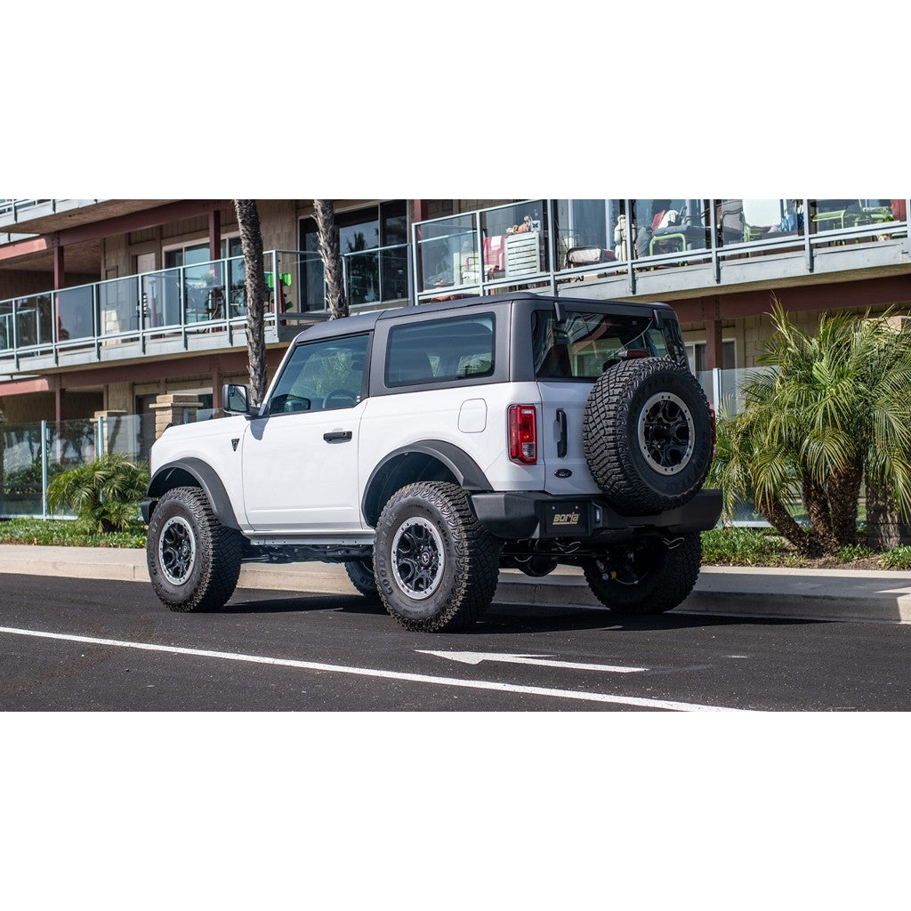 BORLA 11975 Axle-Back Exhaust System 2.75", 2.50", ATAK (4.0" RD X 4.75" Tips) for FORD Bronco 2.3L i4 2021-2023 Photo-1
