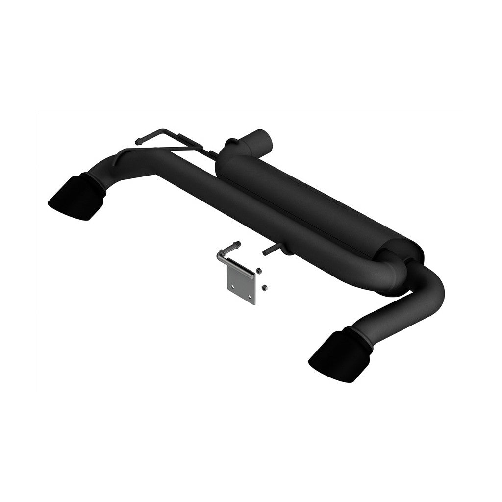 BORLA 11975CB Axle-Back Exhaust System 2.75", 2.50", ATAK (4.0" RD X 4.75" Coated Black Tips) for FORD Bronco 2.3L i4 2021-2023 Photo-0