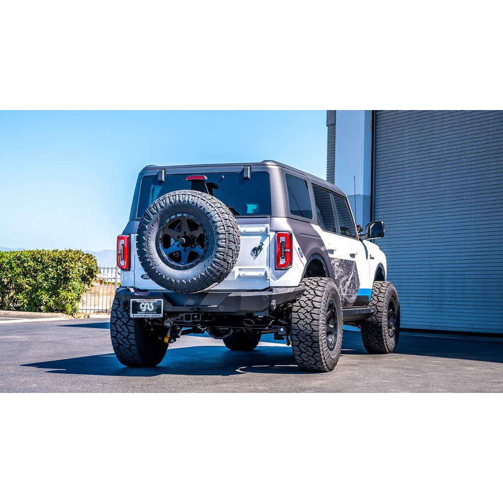 BORLA 11975CB Axle-Back Exhaust System 2.75", 2.50", ATAK (4.0" RD X 4.75" Coated Black Tips) for FORD Bronco 2.3L i4 2021-2023 Photo-1