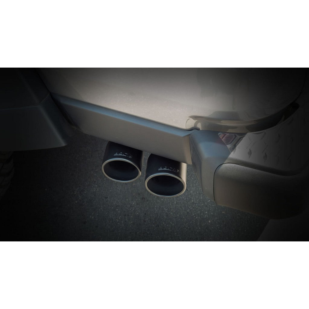 BORLA 140813CB Cat-Back Exhaust System 2.75", ATAK (3.5" RD X 6" Ceramic Black Tips) for JEEP Gladiator (JT) 3.6L V6 2020-2023 Photo-2