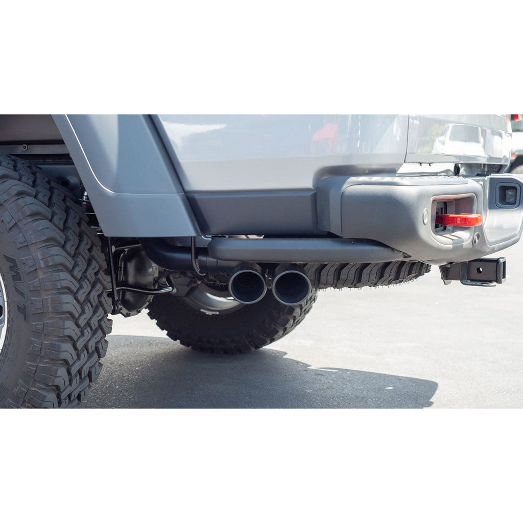 BORLA 140816CB Cat-Back Exhaust System 2.75", 2", ATAK (3.5" RD X 6.0" Ceramic Black Tips) for JEEP Gladiator (JT) 3.6L V6 2020-2023 Photo-1