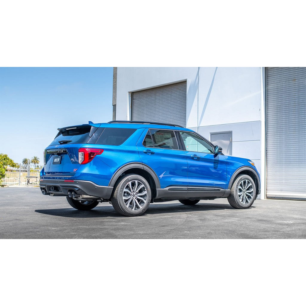 BORLA 140821CF Cat-Back Exhaust System 2.25", ATAK (4" RD X 5.62" Carbon Fiber Tips) for FORD Explorer ST / Explorer Platinum 3.0L V6 2020-2023 Photo-2