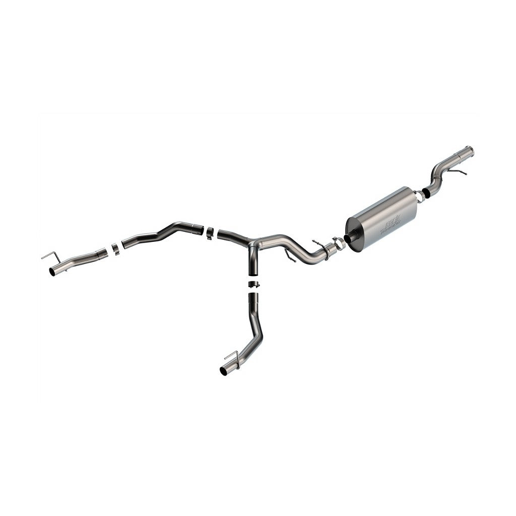 BORLA 140889 Cat-Back Exhaust System 3.50", 2.75", Touring (Without Tips) for CADILLAC Escalade 6.2L V8 2021-2023 Photo-0